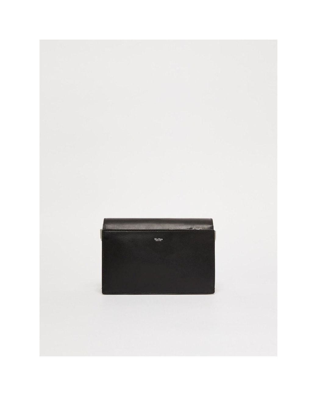Max Mara Black Biancaroughs Foldover Top Shoulder Bag