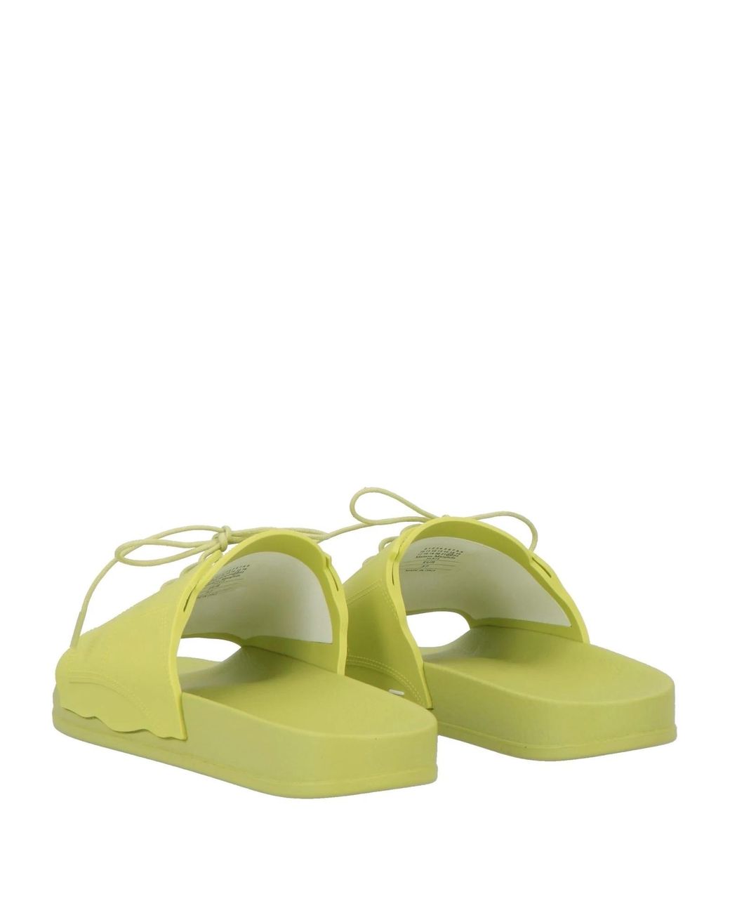 Maison Margiela Yellow Simple Rubber Slides