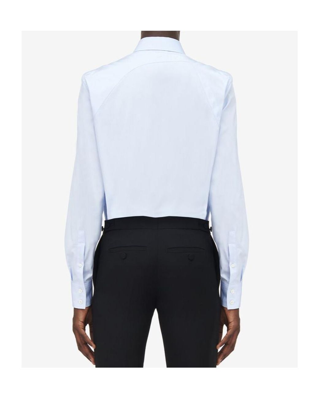 McQueen Blue Harness Shirt for men