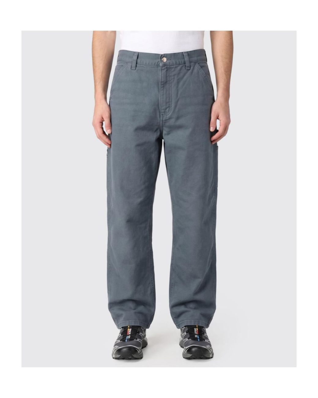 Carhartt Blue Single Knee Straight-Leg Pants for men