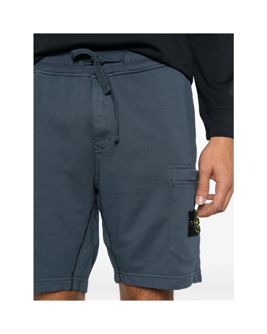 sunflower Blue Elastic-Waist Shorts for men
