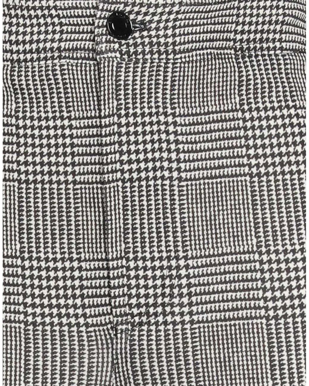 Saint Laurent Gray Plaid Casual Pants