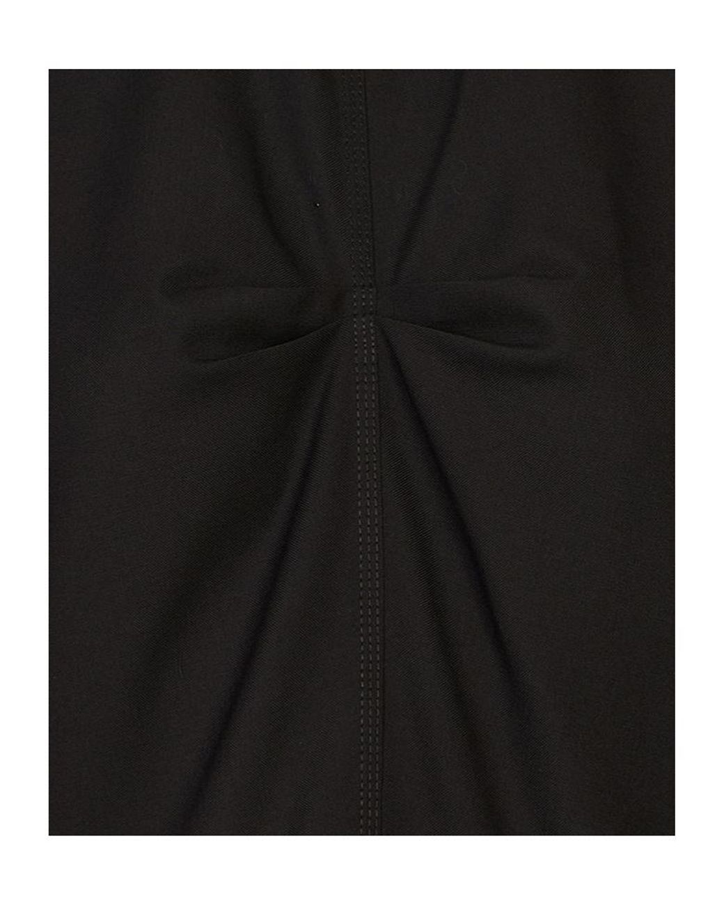 Marni Black Pleated Midi Dress
