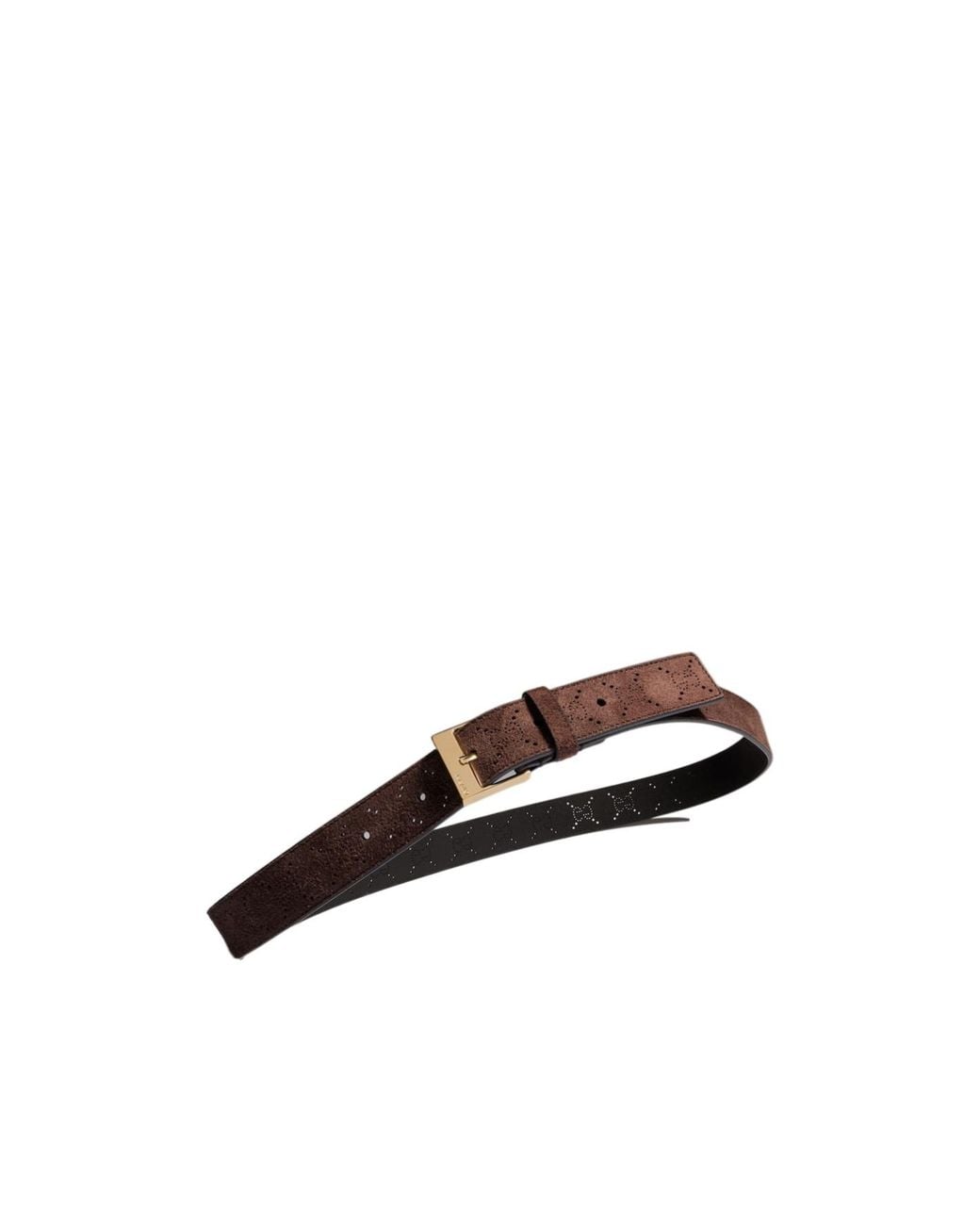 Gucci Brown Belt With Squared Buckle