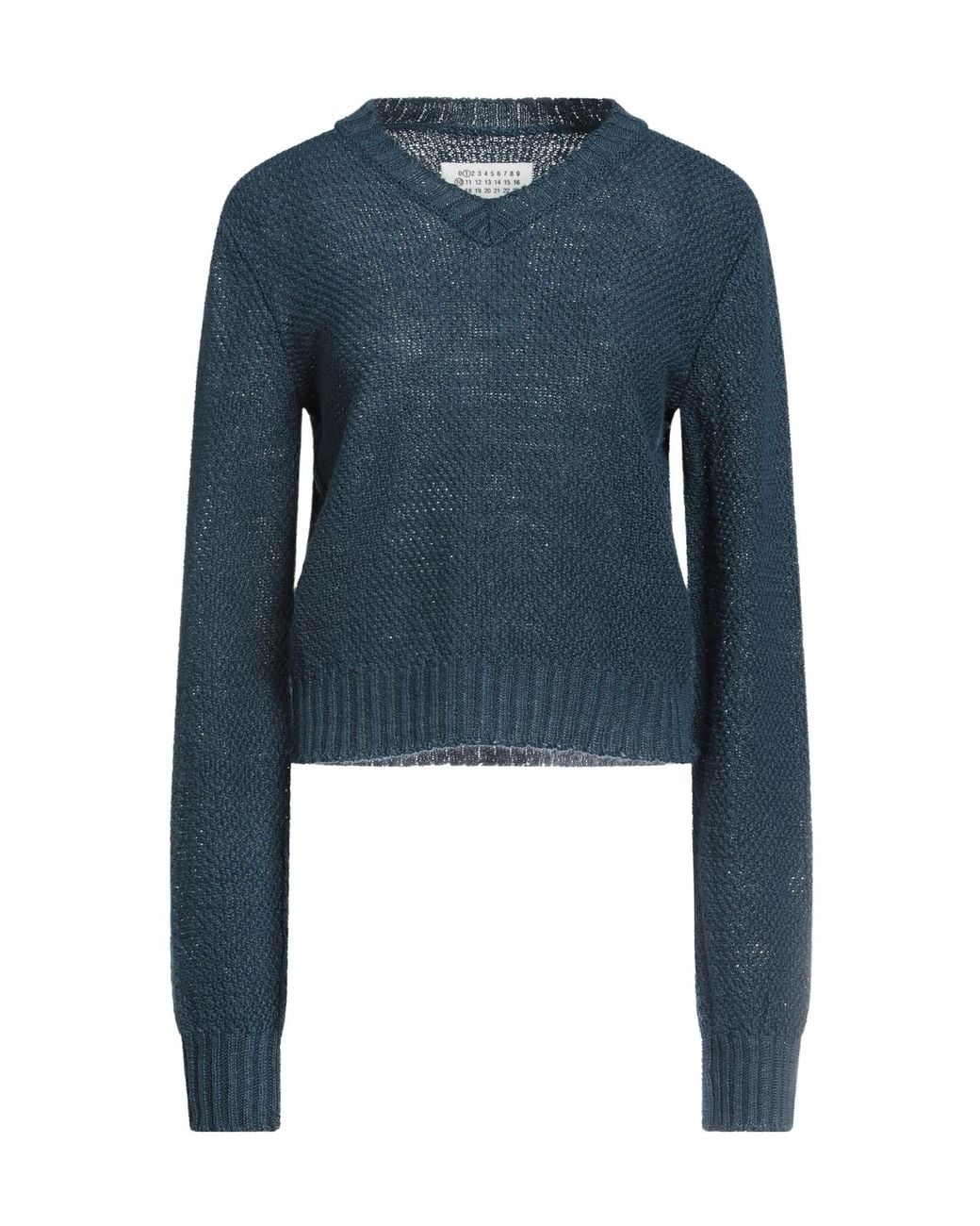 Maison Margiela Blue Lightweight Knit Jumper