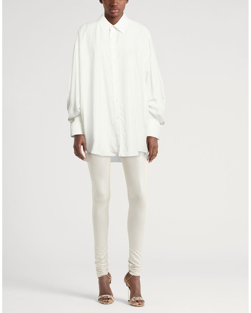 Balenciaga White Minimalist Long Sleeve Shirt