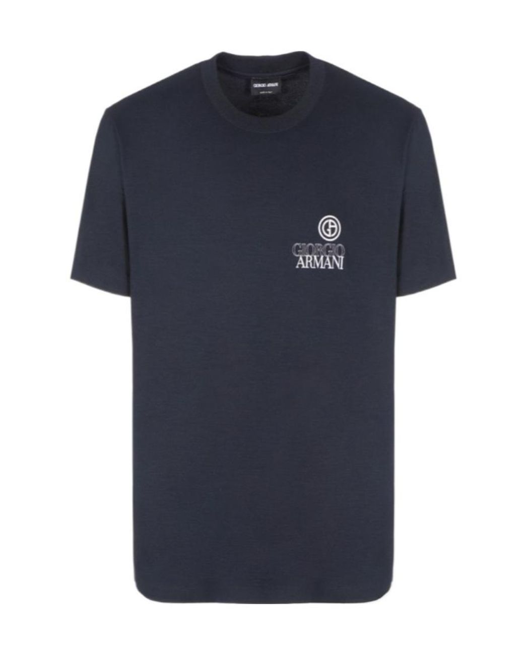 Giorgio Armani Blue Short-Sleeved T-Shirt for men