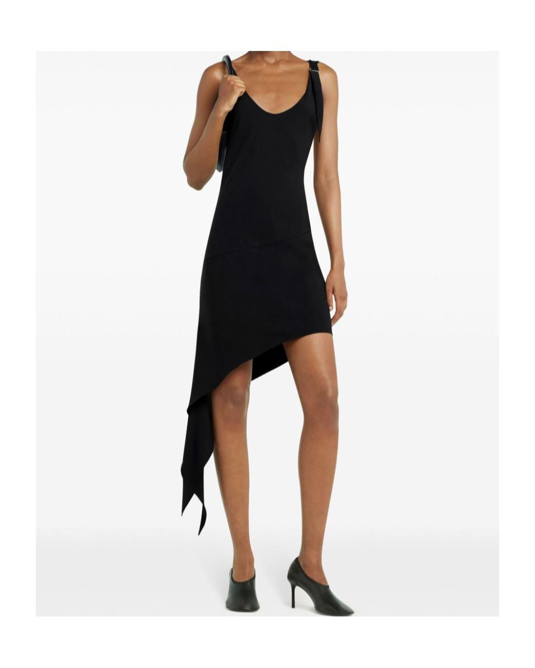 Courreges Black Courrèges Knot Sleeveless Mini Dress