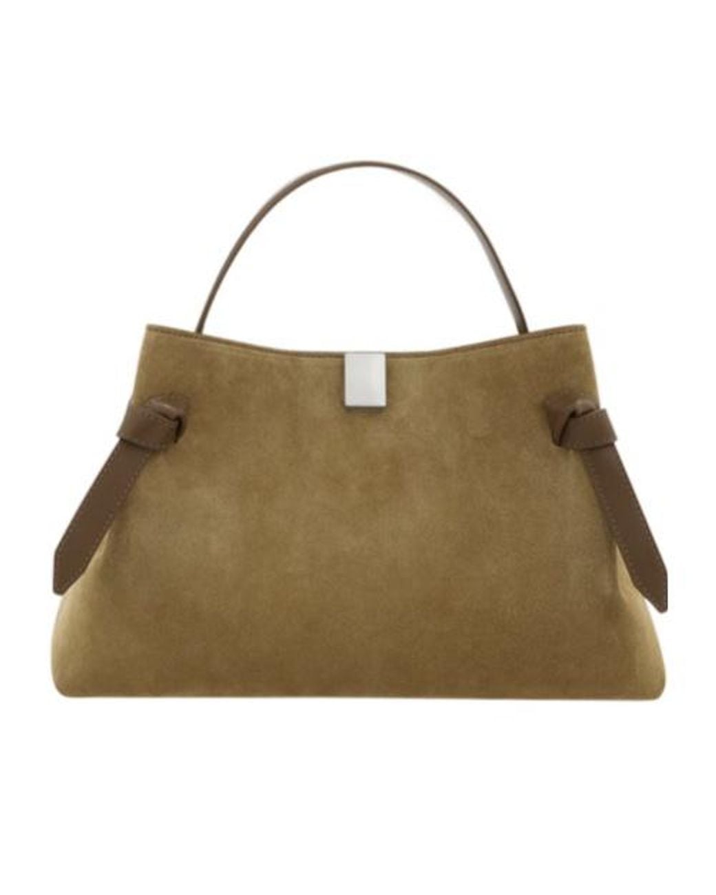 Yuzefi Natural Gyoza Suede Tote Bag