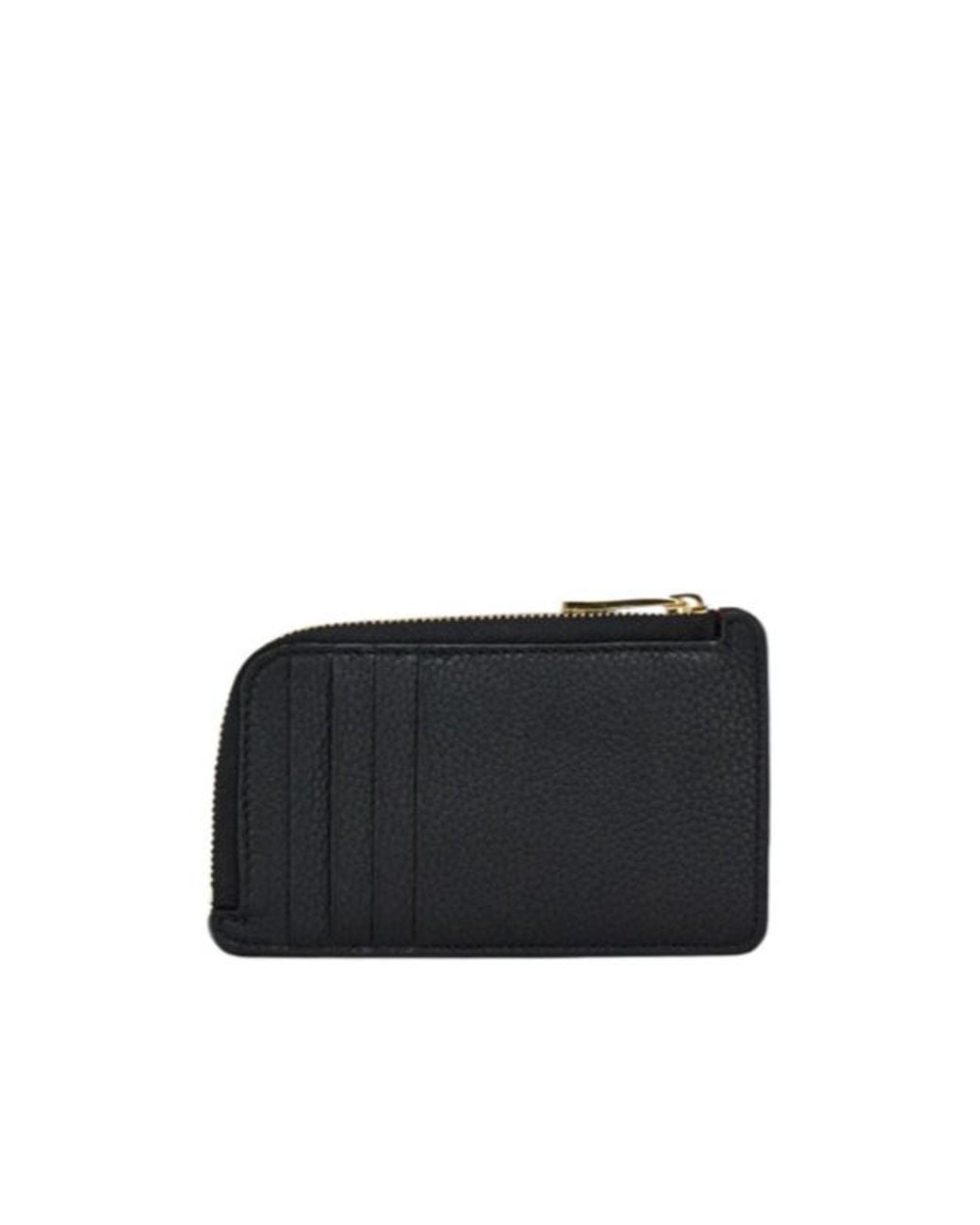 Ferragamo Black Ferragamo Compact Credit Card Holder