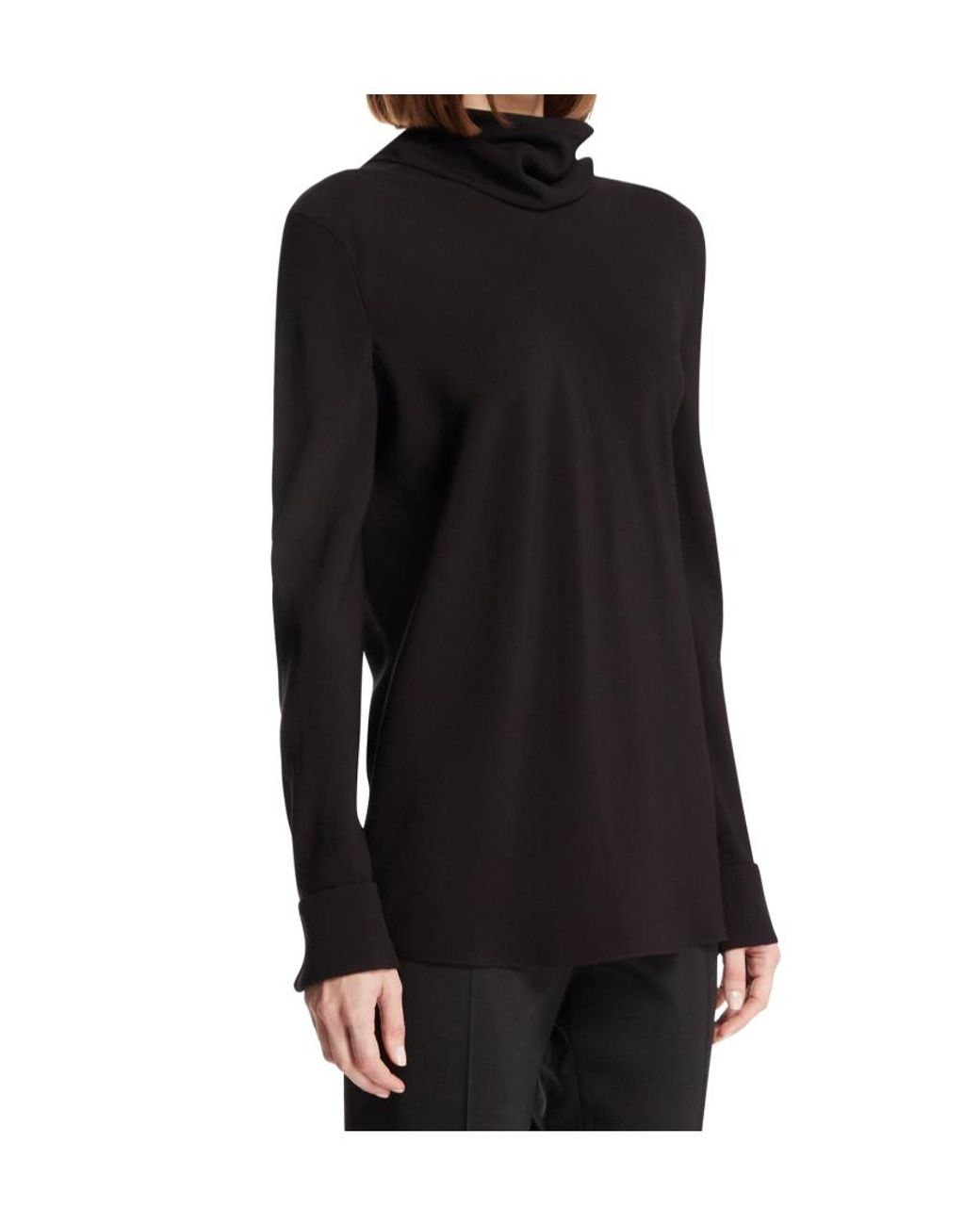 The Row Black Evo Draped Tie Top