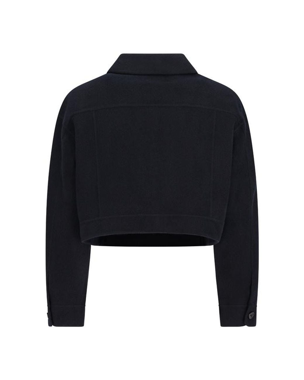 Max Mara Black Mxmpoggio Cropped Jacket