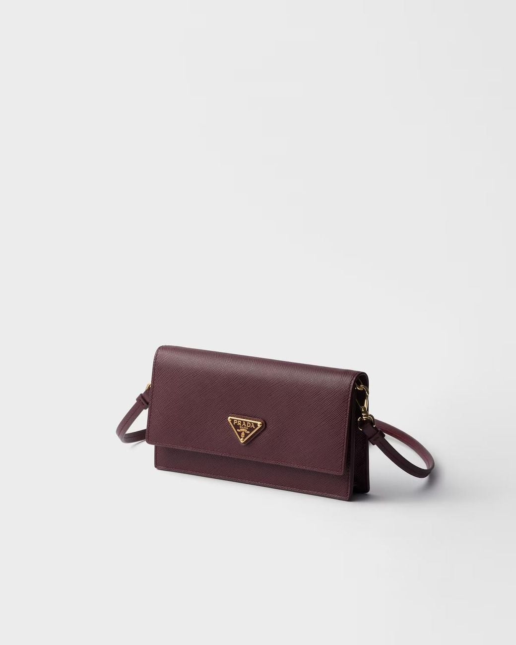 Prada Purple Leather Flap Wallet