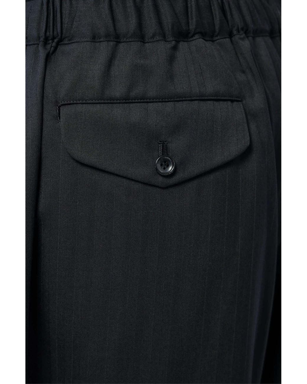 Comme des Garçons Gray Casual Pants With An Elastic Waistband