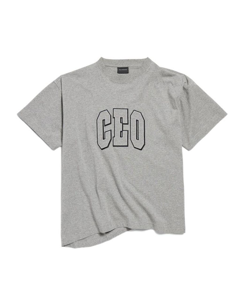 BALENCIAGA 25-26AW CEO チームロゴ ボックス Tシャツ Balenciaga Ceo Team Logo Boxy T-Shirt in Gray for Men | Lyst