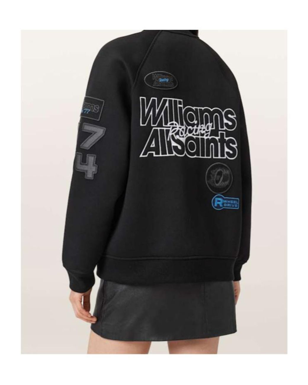 AllSaints Black Williams X Snap-Button Jacket