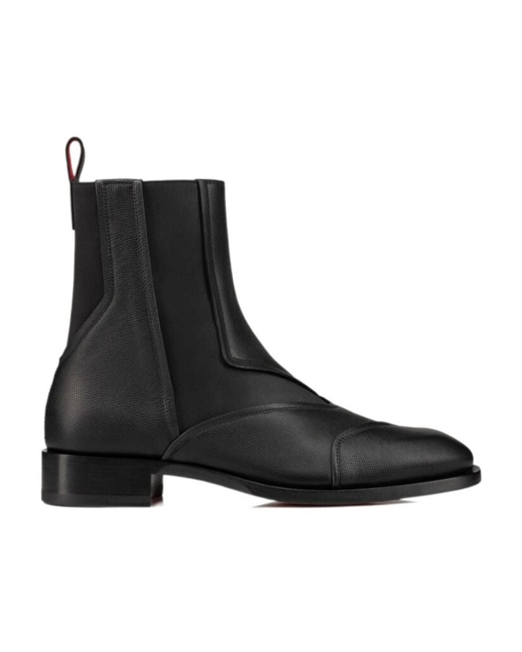 Christian Louboutin Boabi Leather Chelsea Boots in Black for  display picture 1