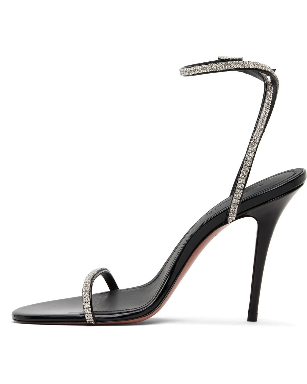 AMINA MUADDI White Diamante 105 High-Heeled Sandals