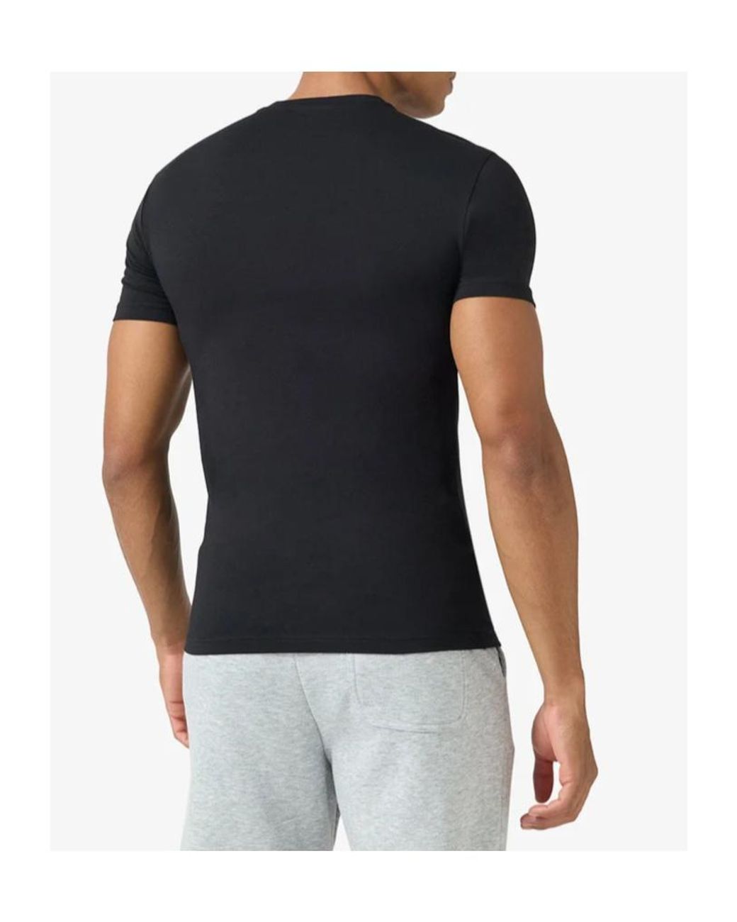 Emporio Armani Black Short-Sleeved T-Shirt for men