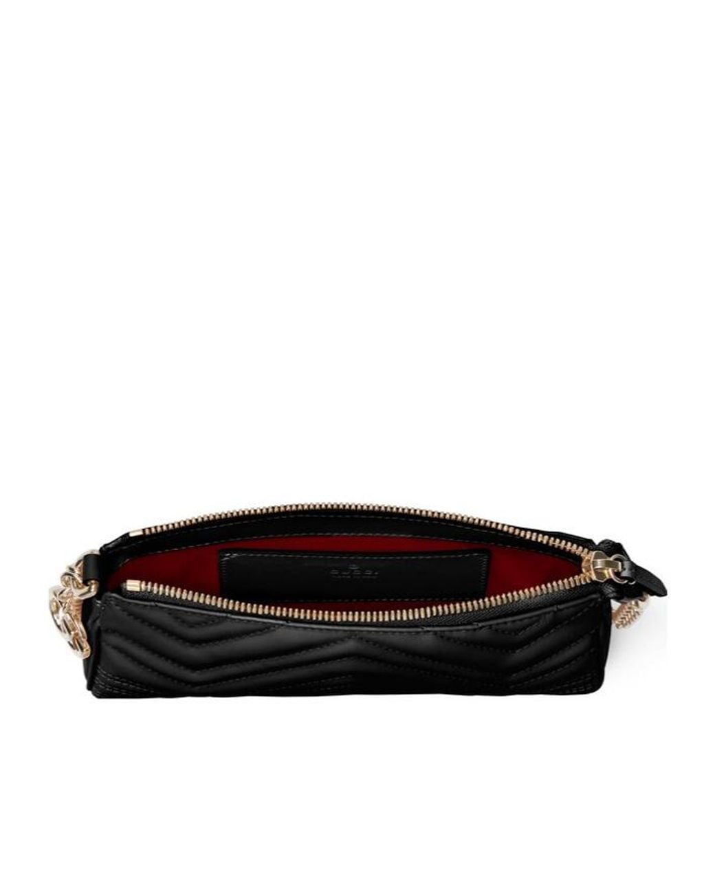 Gucci Black Gg Marmont Small Shoulder Bag