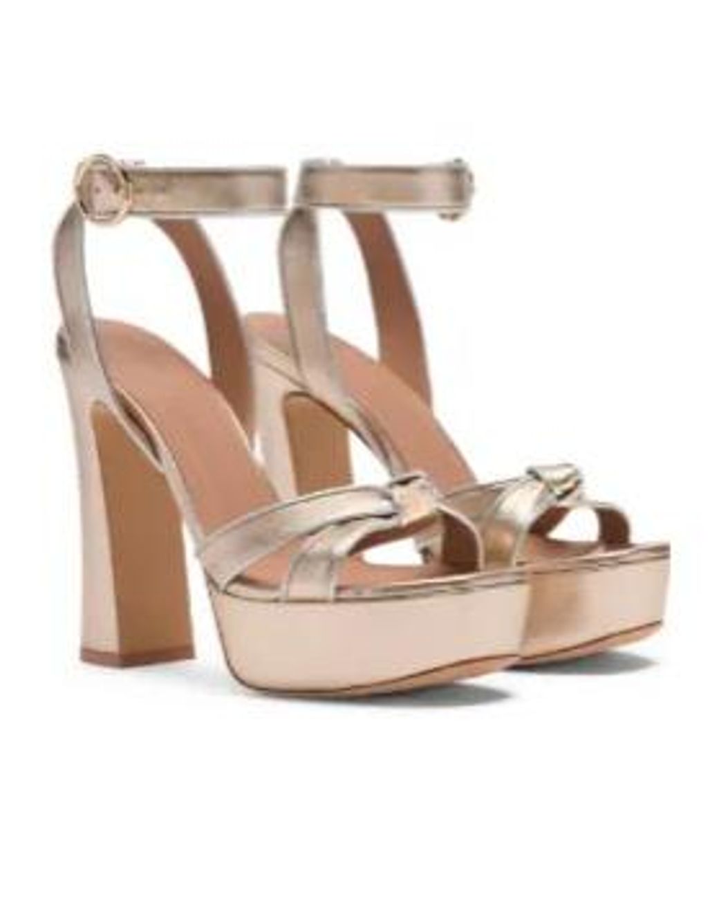 Malone Souliers White Rudi Round-Toe Sandals