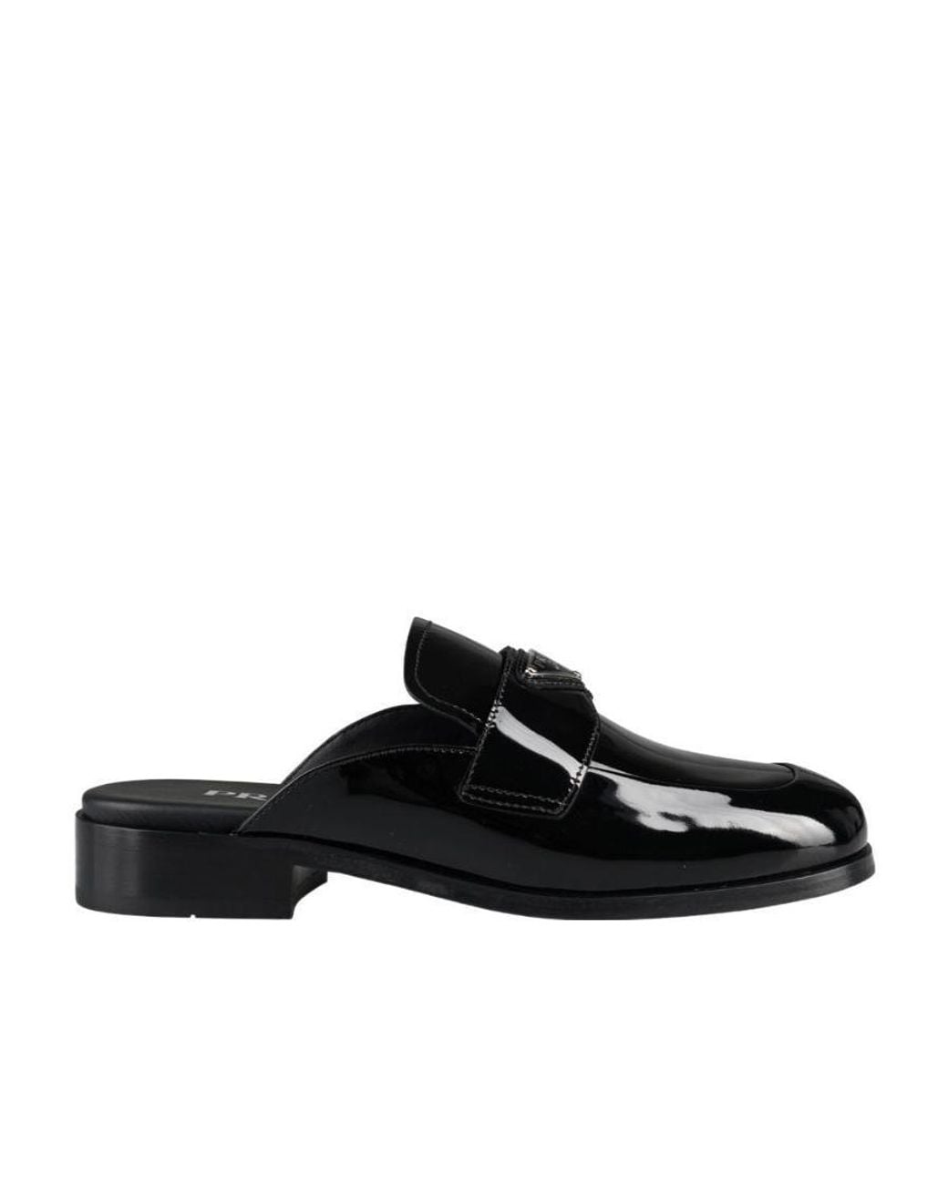 Prada Black Logo Muller Shoes