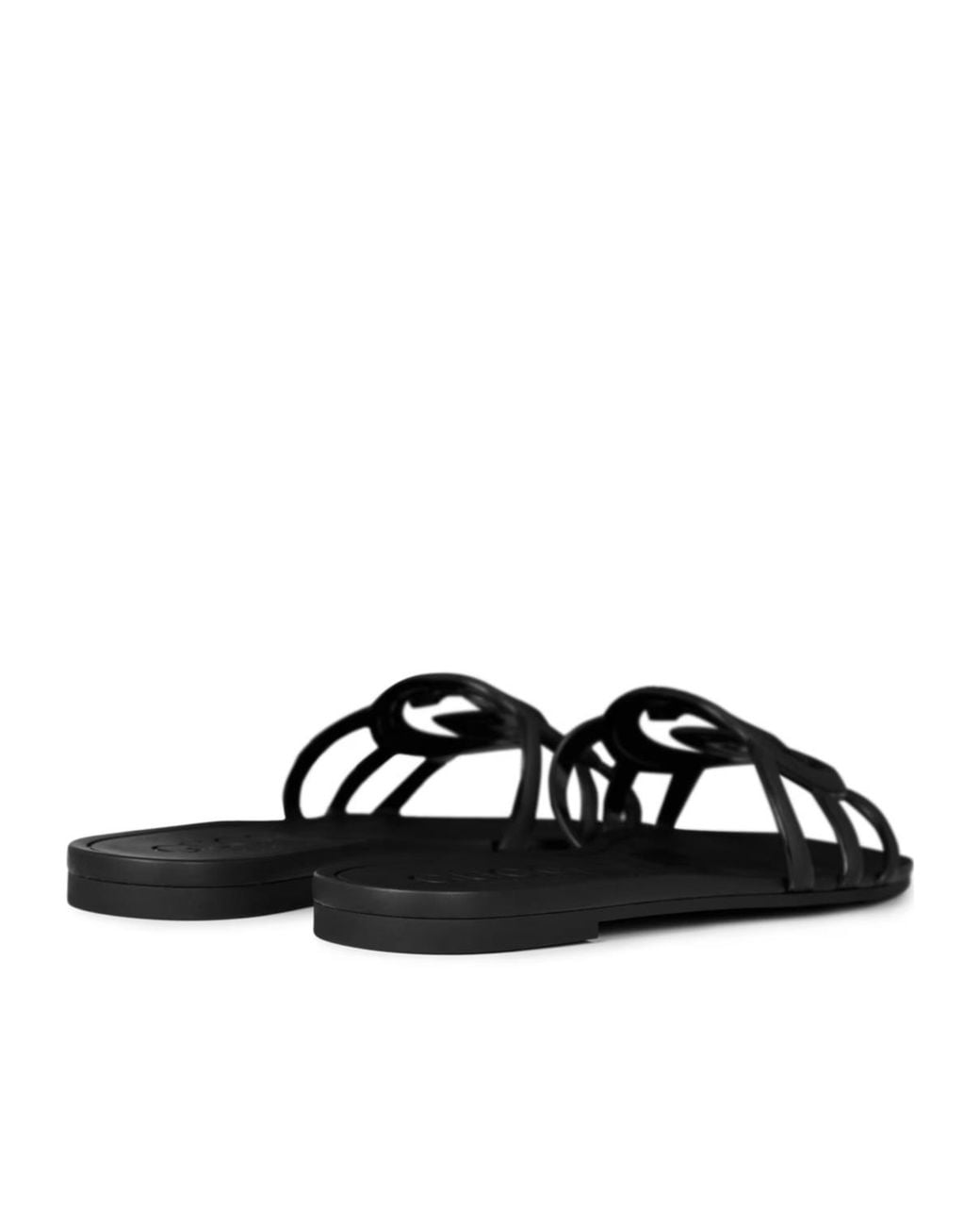 Gucci Black Logo Slippers