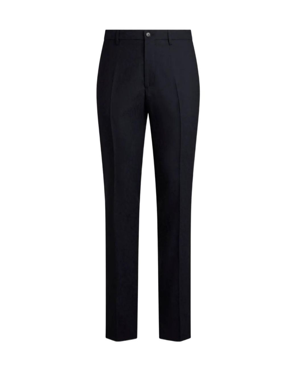 Etro Blue Pleated Tailored Trousers for men