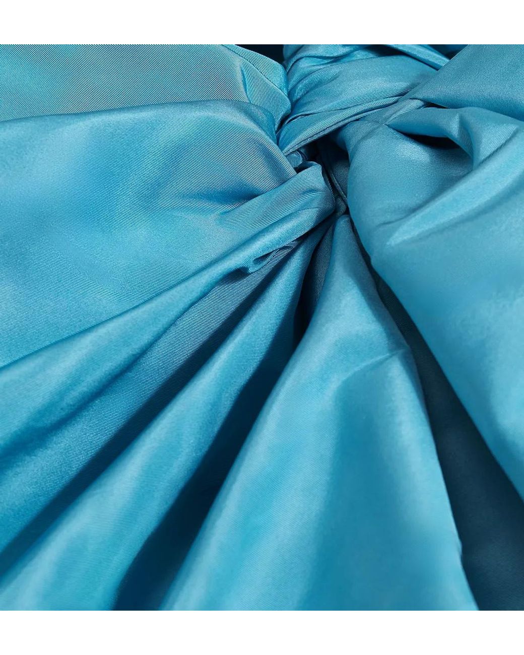 Dior Blue Mid-Length Draped Asymmetrical Bustier Dress