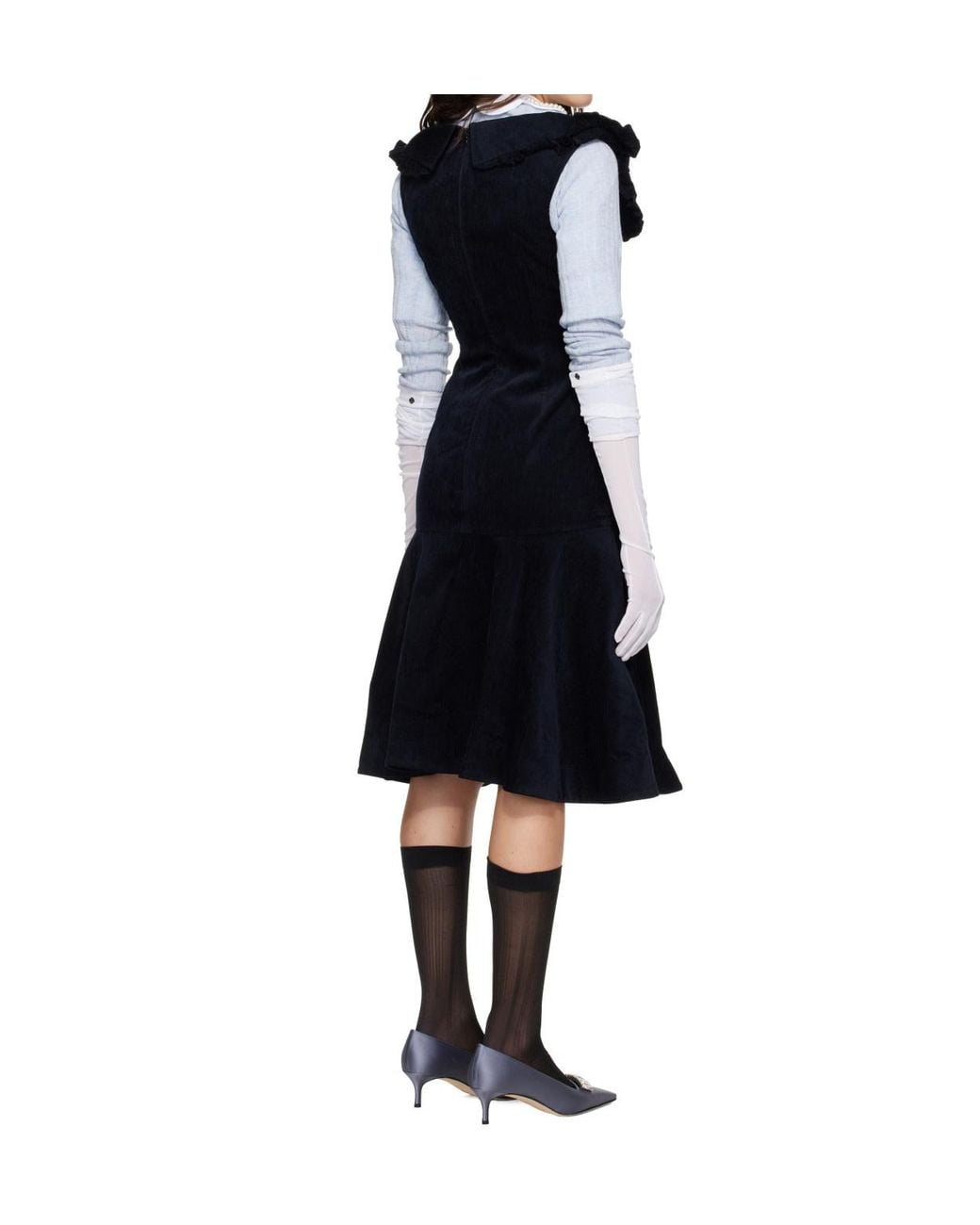 ShuShu/Tong Black Cut-Out Dress