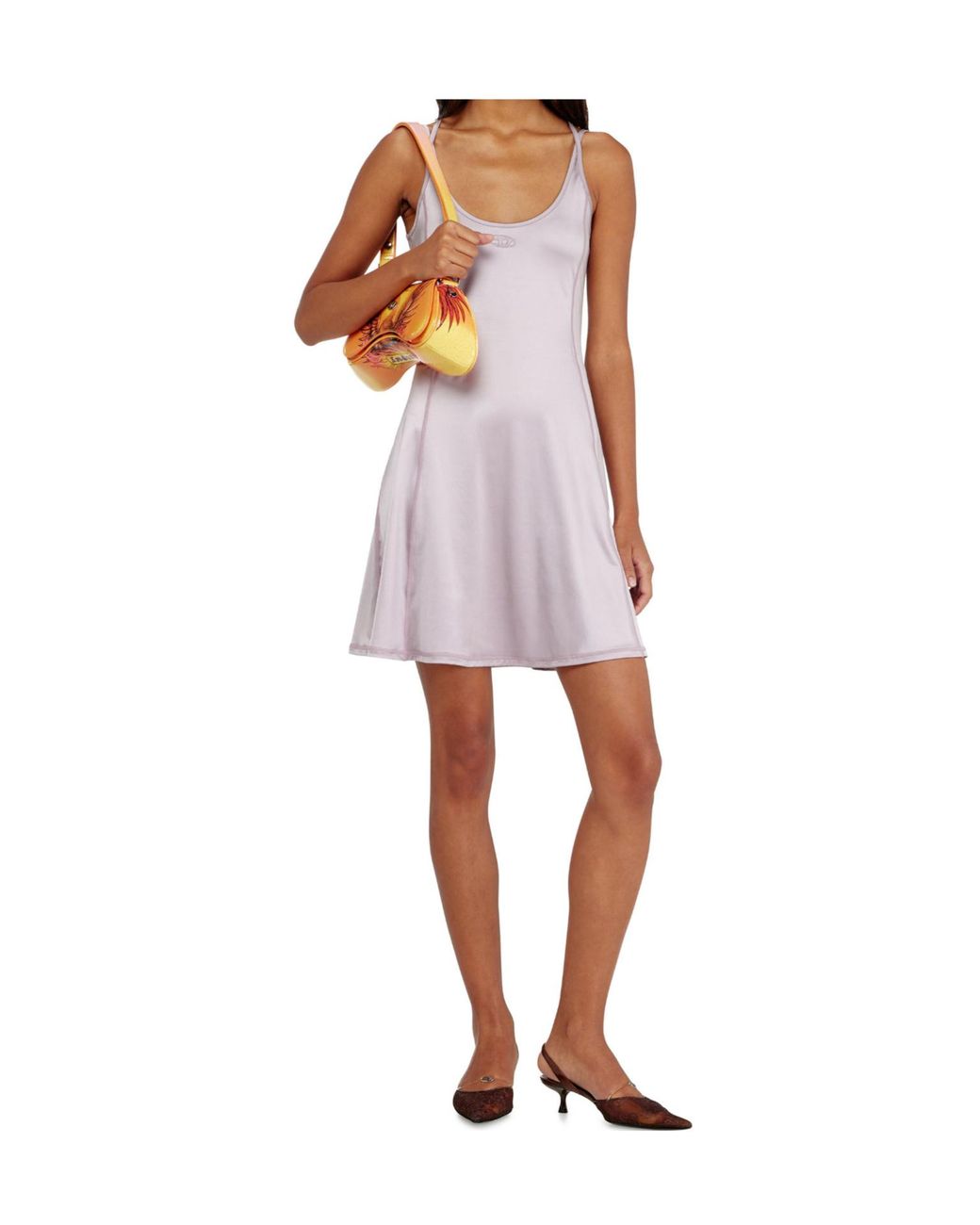 DIESEL Pink Fluid Mini Dress
