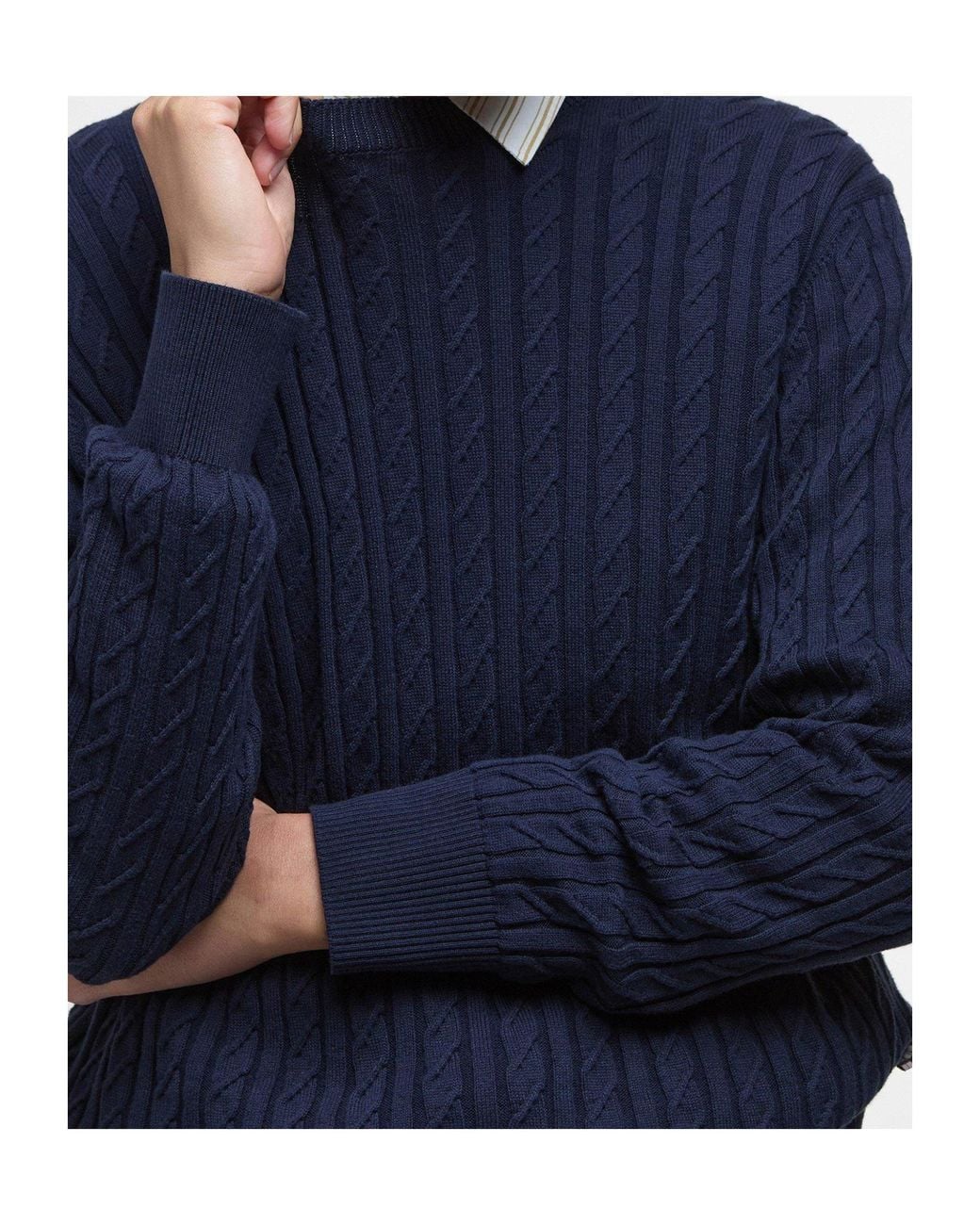 Barbour Blue Long-Sleeved Pullover