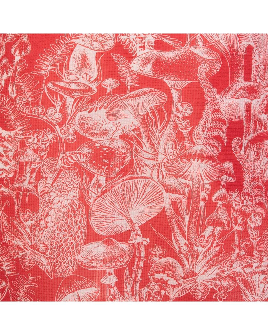 Stella McCartney Red Mushroom-Print Mini Dress