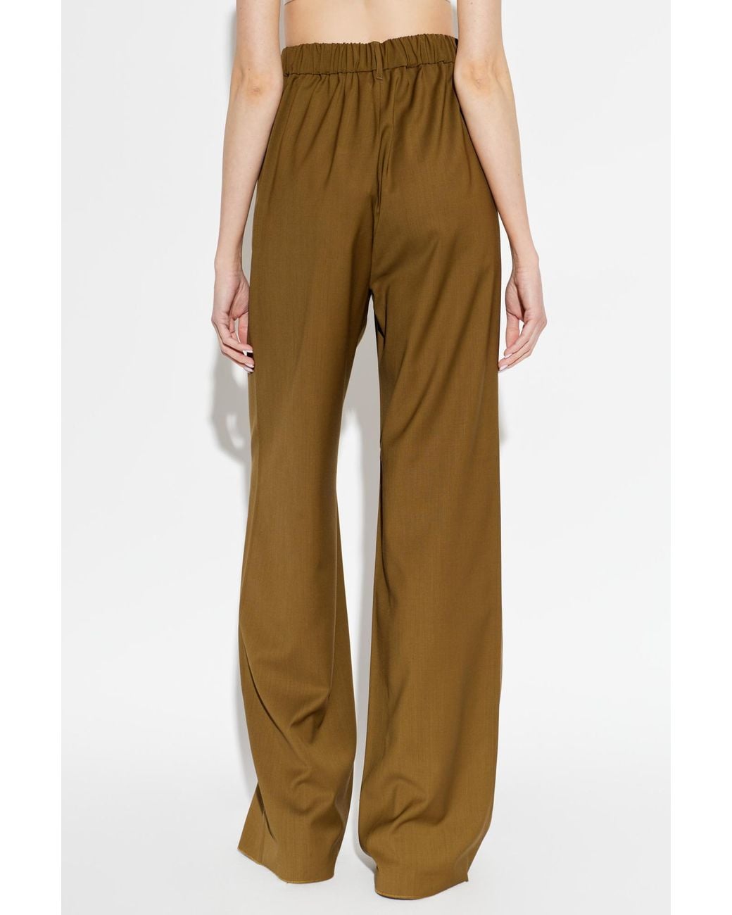 Max Mara Natural Mxmeditto Fluid Tailored Trousers