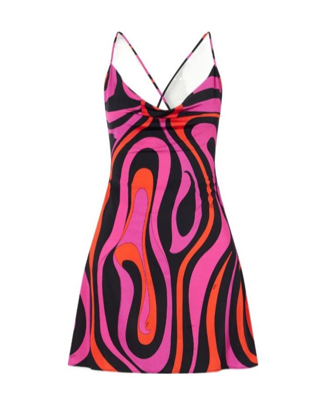 Emilio Pucci Red Printed Stretch-Jersey Mini Dress