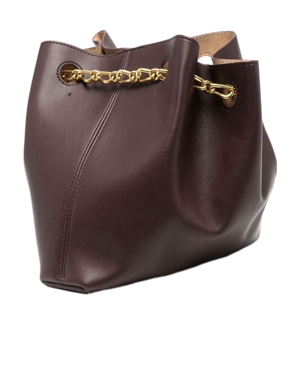 Nanushka Brown Chain Linked Open-Top Tote Bag