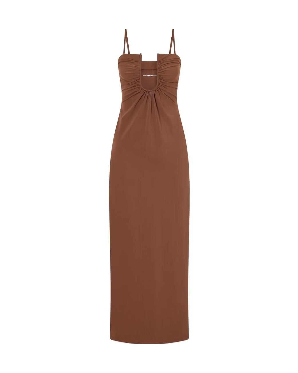 Christopher Esber Brown Pleated Dress
