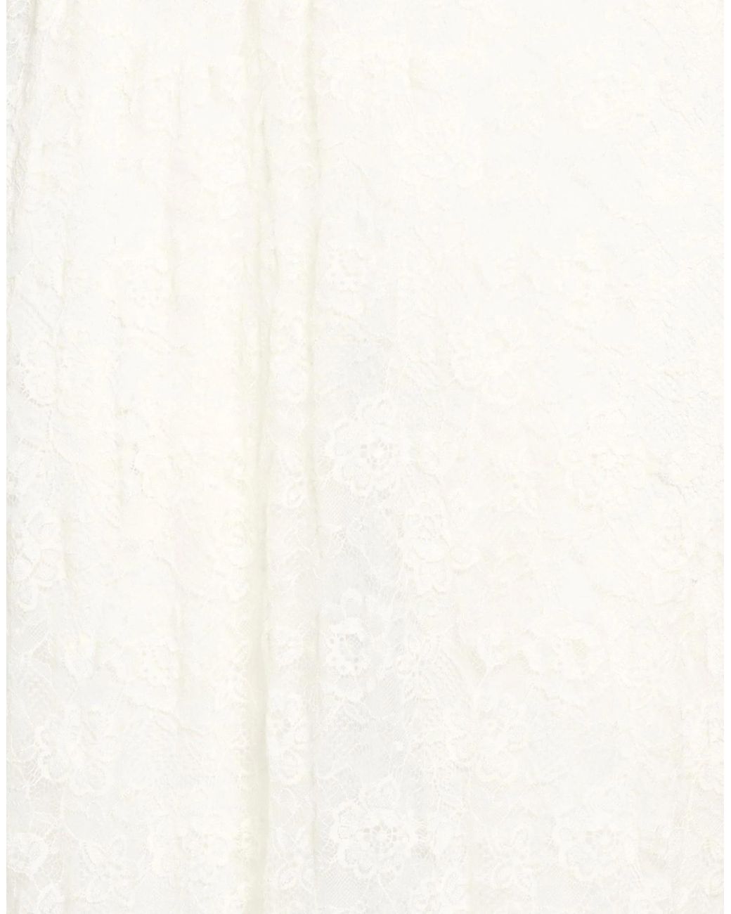 Chloé White Asymmetrical Printed Skirt With Lace Trim