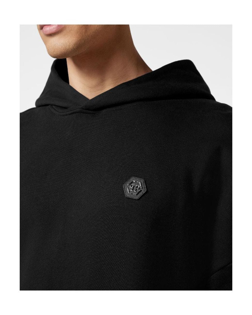Philipp Plein Black Long-Sleeve Pullover Sweatshirt for men