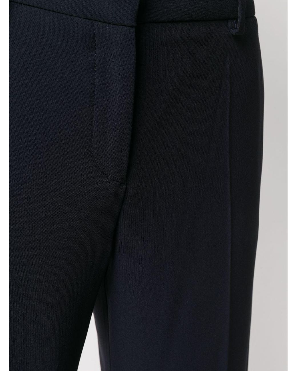 Alberto Biani Black High-Rise Wide-Leg Trousers