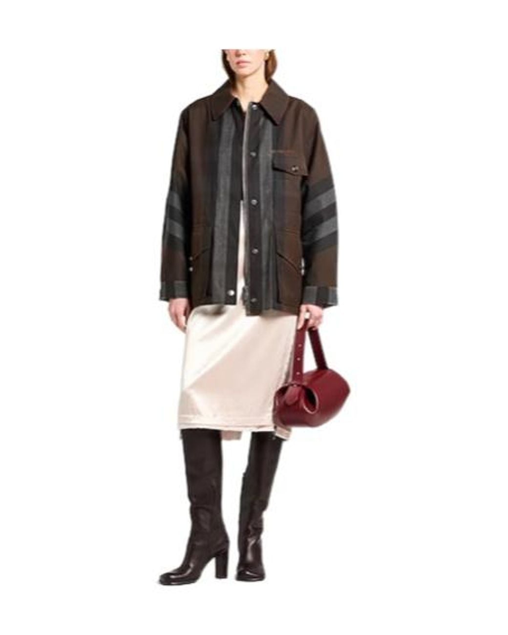 Burberry Black Classic Printed Jacket