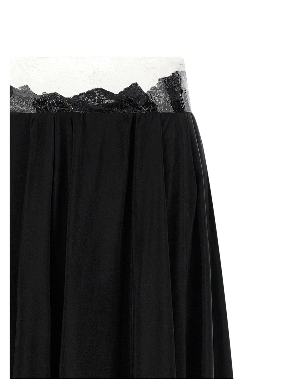 Maison Margiela Black Pleated Skirt