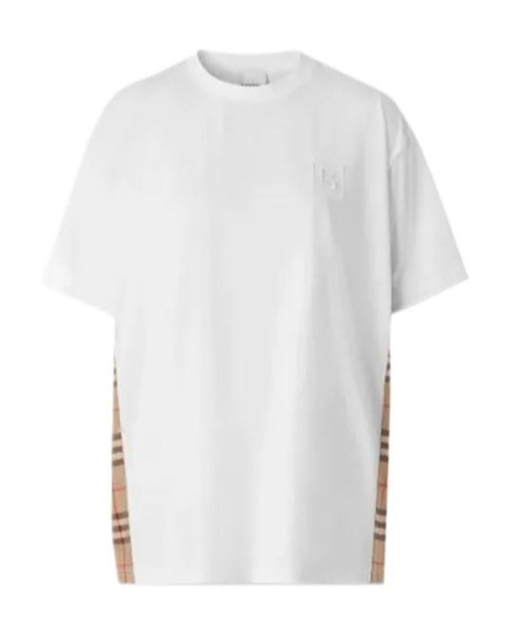 Burberry White Item O-Neck Short-Sleeved T-Shirt