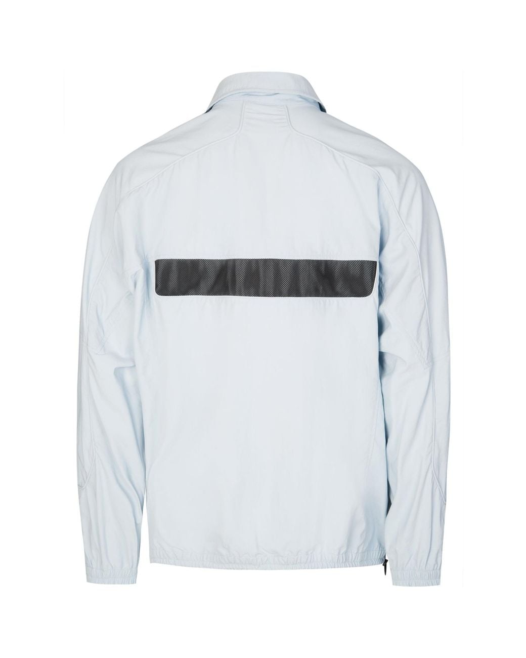 Boss White Hugo Mesh Logo Detailed Windbreaker for men