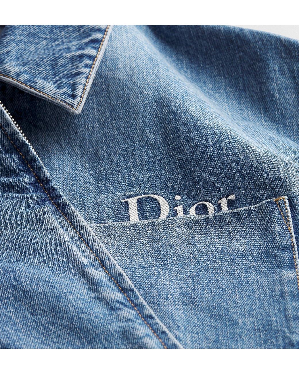 Dior Blue Homme Zipped Jacket for men