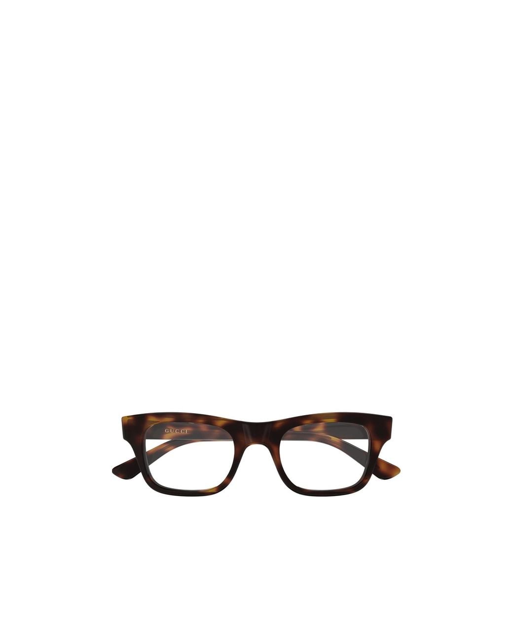 Gucci White Rectangle Eyeglasses for men