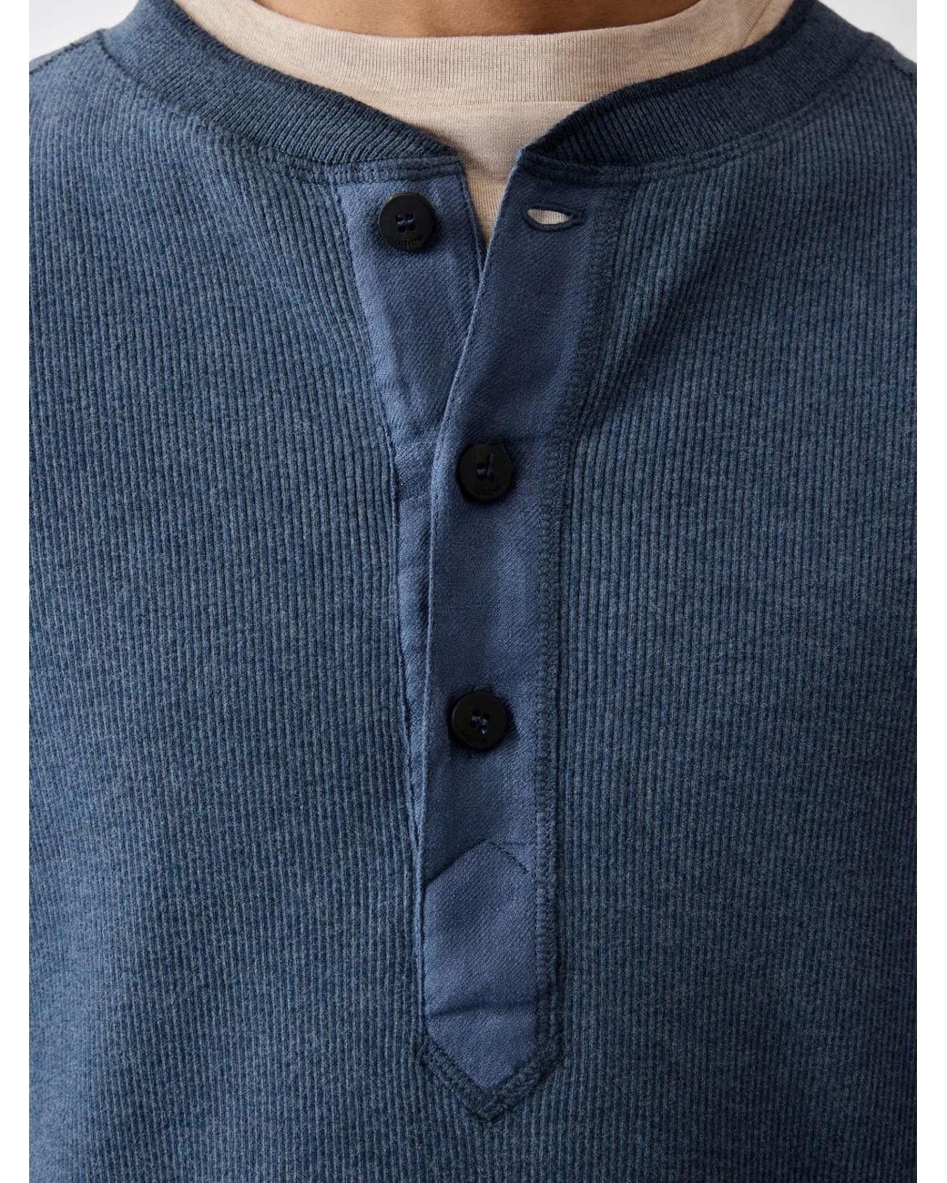 Jacquemus Blue Button Detailed Knit Top for men