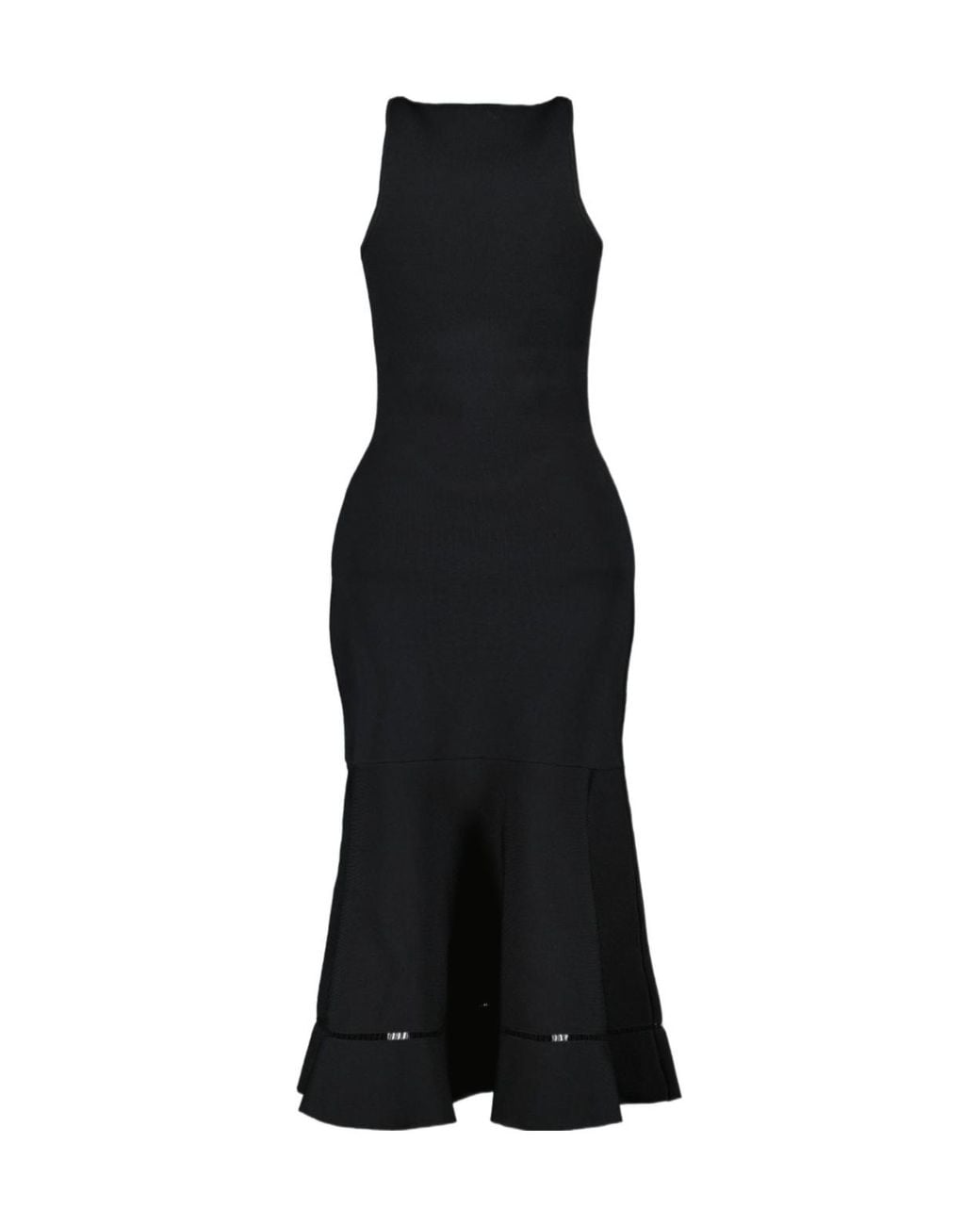 Victoria Beckham Black Openwork Dress