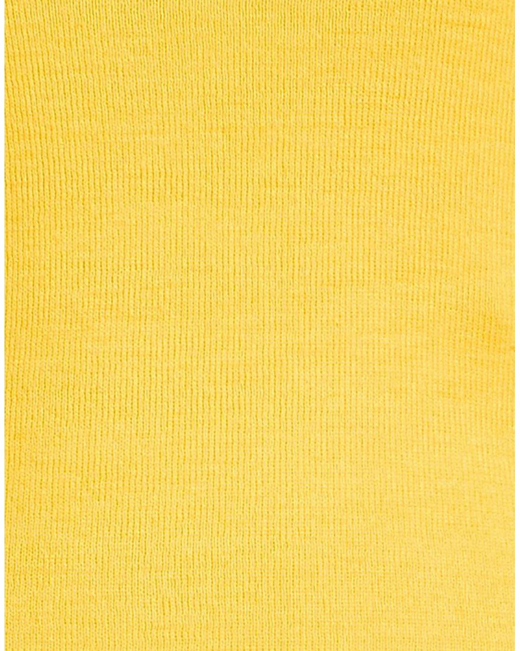 MM6 by Maison Margiela Yellow Slim-Fit Knit Dress