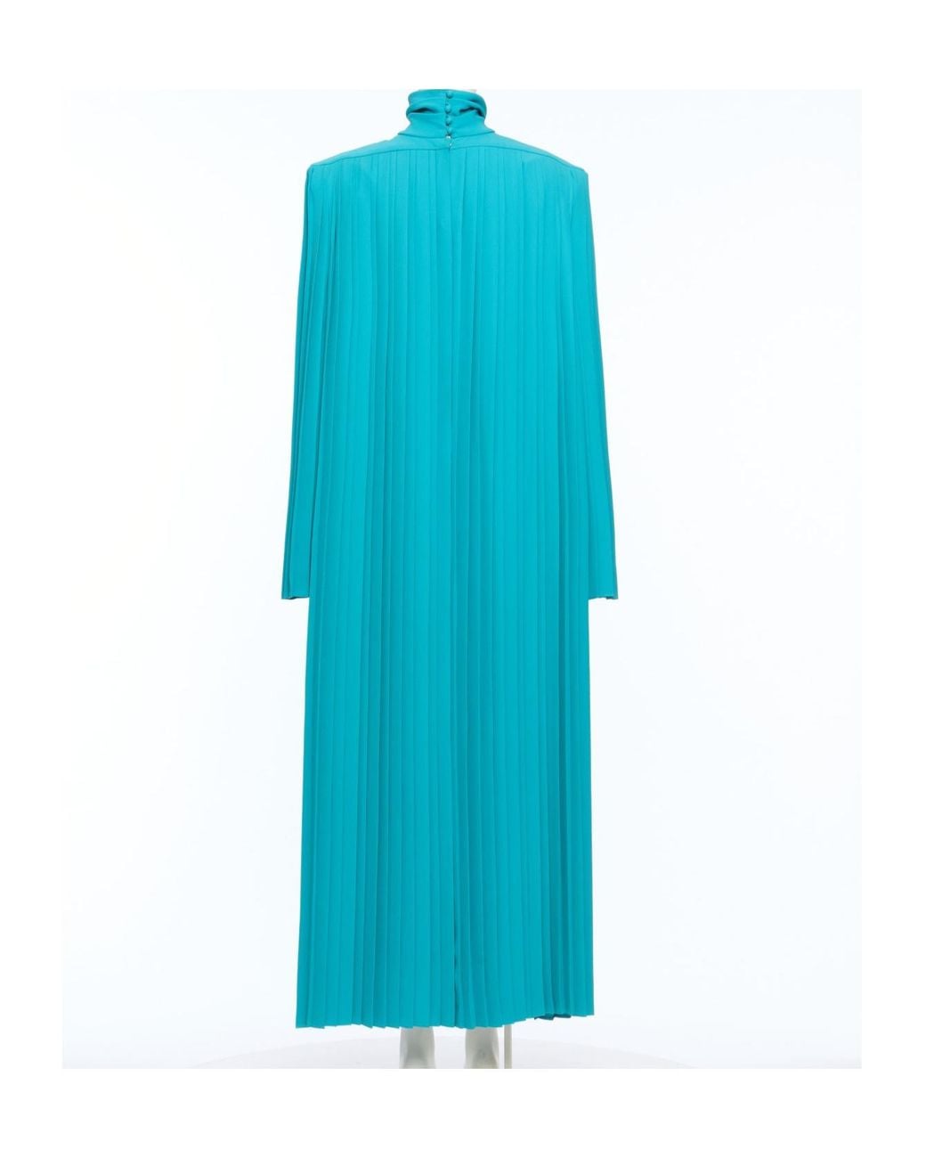 Valentino Blue Long-Sleeved Dress